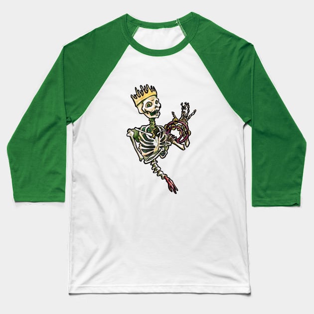 Danse Macabre Baseball T-Shirt by JenTheTracy